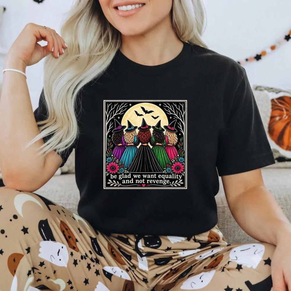 Halloween Witches Shirt, Witchy Gothic Bat Tee, T-Shirt